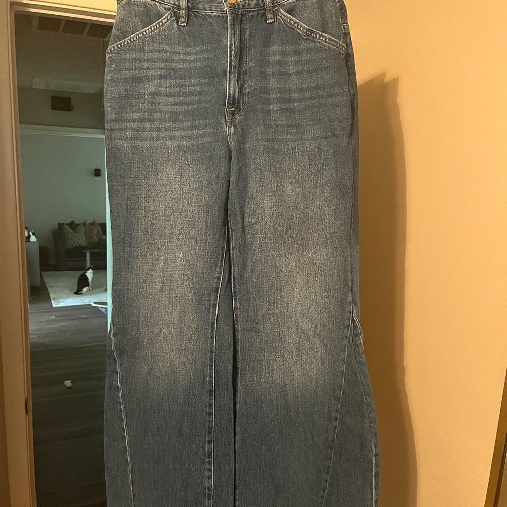 Frame Denim Wide-Leg Palazzo Jeans